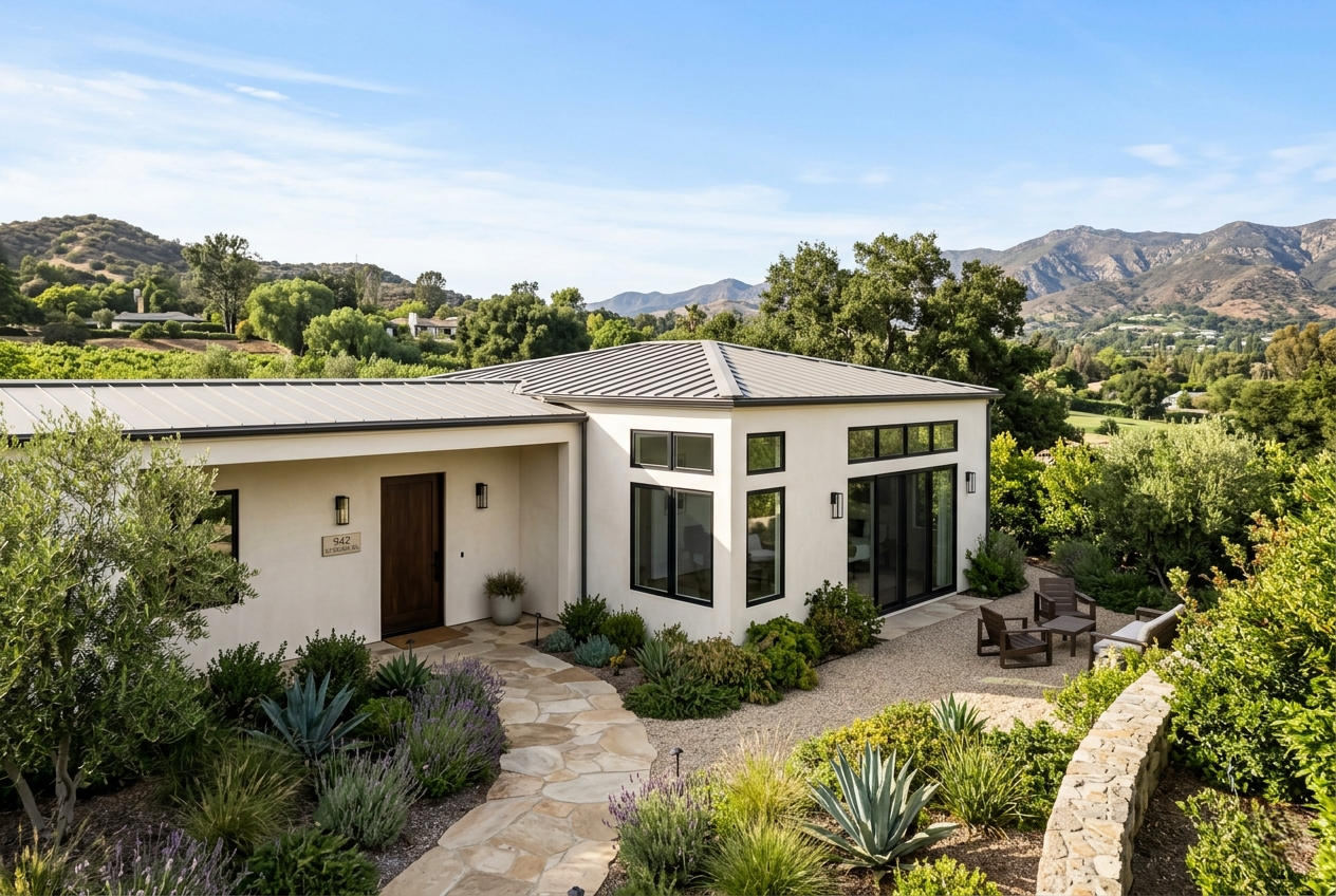 Luxury guest house construction Westlake Village detached unit