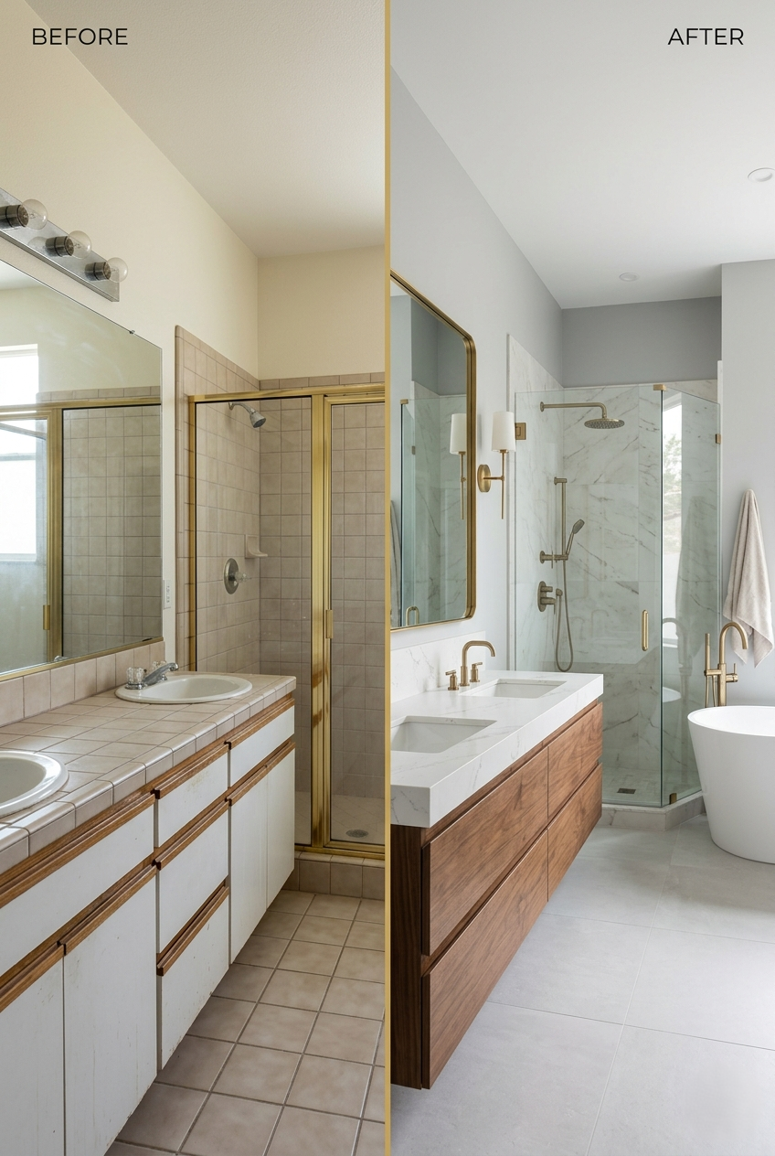 Westlake Village Bathroom Before After Transformation